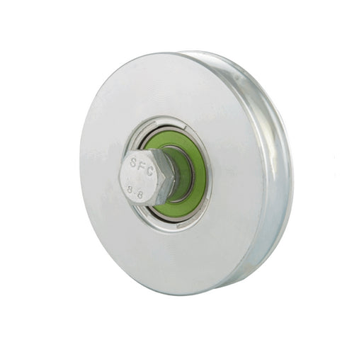 PULLEY inc BRG+BUSH+BOLT 100mm  (s)